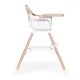 Ecotoys 2-in-1 maitinimo kėdutė, smėlio spalvos (130160)