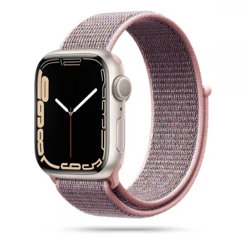 Tech-Protect Nylon dirželis Apple Watch 4/5/6/7/8/9/SE (38/40/41 mm), rožinis