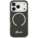 Guess IML Script Metal MagSafe Case for iPhone 17 Pro Max, Black