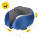 Kelioninė kaklo pagalvė 4FIZJO Memory Foam pasaga, tamsiai mėlyna