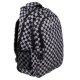 Kruzzel 30L Backpack with Shoe Bag, Checkered, Black