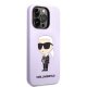 Karl Lagerfeld Silicone Ikonik dėklas skirtas iPhone 14 Pro Max, violetinis