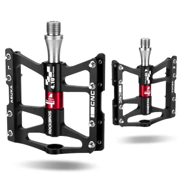 Rockbros JT410 Dviračių Pedalai su 4 Guoliais, Juodi