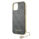 Guess dėklas iPhone 11 / XR telefonui 4G Charms Collection, pilkas
