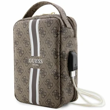 Aksesuarų organizatorius Guess 4G Printed Stripes, rudas