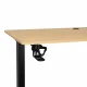 Elektrinis reguliuojamo aukščio stalas 120x60 cm su valdymo pultu, šviesus medis/juodas