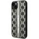 Karl Lagerfeld Monogram Stripe dėklas, skirtas iPhone 14 Plus, pilkas