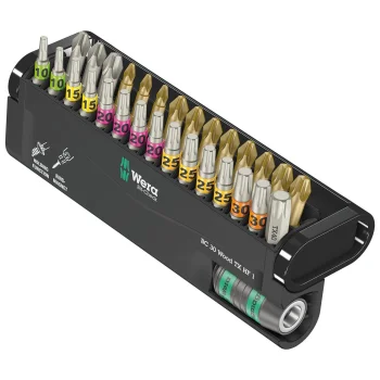 Suktuvo antgalių rinkinys Wera Bit-Check 30 Wood TORX HF 1, 30 dalių