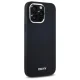 DKNY Plain Silver MagSafe Logo dėklas iPhone 14 Pro Max telefonui, juodas