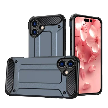Hybrid Armor Case for iPhone 16 Plus - Blue
