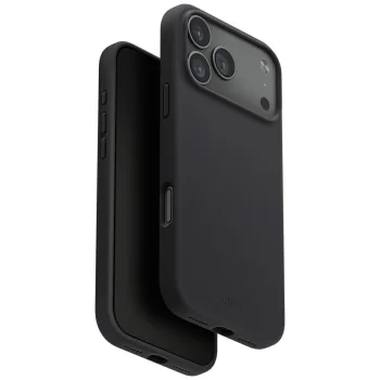 Uniq Lino Magclick dėklas su įkrovimu, skirtas iPhone 17 Pro, pilkas