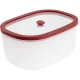 Vakuuminis maisto indelis Berkel Icon 1,4 l, stiklinis, baltas ir raudonas