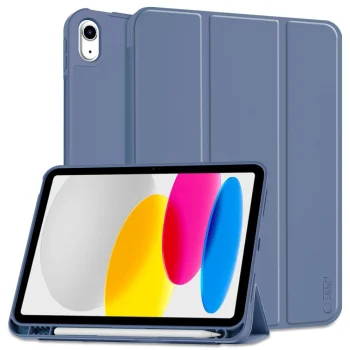 Tech-Protect SC Pen atverčiamasis dėklas Apple iPad 10.9" 2022 planšetei, Mėlynas