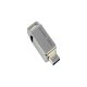 Goodram ODA3 128GB USB 3.2 atmintinė Type-A / Type-C, sidabrinė