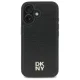 DKNY Repeat Pattern Stack Logo MagSafe dėklas, skirtas iPhone 16, juodas