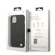 BMW Signature Logo Imprint MagSafe dėklas iPhone 14 Plus telefonui, juodas