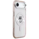 Karl Lagerfeld IML Choupette Sketch Logo MagSafe dėklas iPhone 17 Air, rožinis