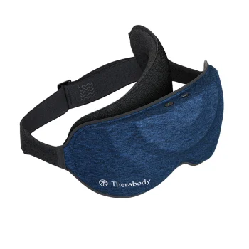 Therabody SleepMask vibruojanti akių kaukė miegui (SM0004081-3A30), mėlyna/juoda