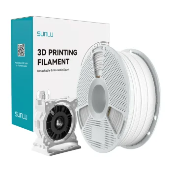 Sunlu PC-ABS 3D spausdinimo siūlas 1.75 mm, 1 kg, baltas