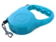 Retractable Tape Dog Leash with Lock, 5m, up to 15kg, Blue