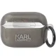 Karl Lagerfeld AirPods Pro 2 dėklas Black Glitter NFT Karl&Choupette, juodas