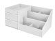 Cosmetic and Jewellery Organiser Storage Box with 2 Drawers, White