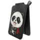 Nimmy Cute Pets 2.0 Panda magnetinis dėklas-piniginė su stovu, juodas