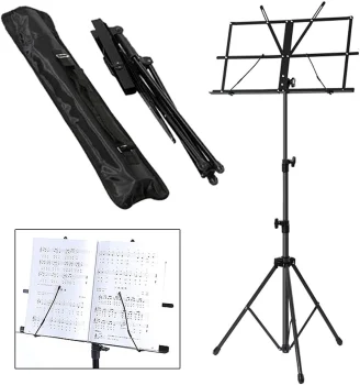 Natų pultas Malatec 64-136 cm, Juodas