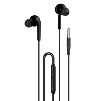 Dudao X3+ Laidinės įkišamos ausinės 3.5mm minijack, juodos