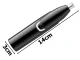 Rechargeable 3-in-1 Trimmer for Nose, Ears, Beard, and Eyebrows, Black