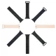 Dux Ducis Armor dirželis Apple Watch (41 / 40 / 38 mm), silikoninis, magnetinis, juodas / oranžinis