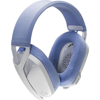 Logitech G435 Lightspeed belaidės žaidimų ausinės, baltos