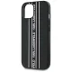 Karl Lagerfeld Saffiano Athleisure Stripes Cord dėklas iPhone 15, rausvas