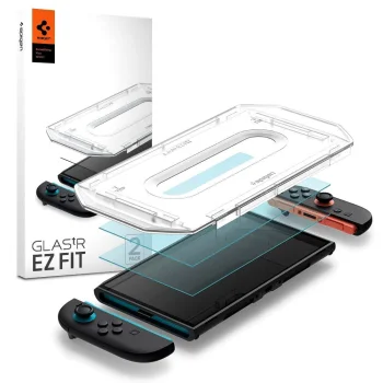 Spigen Glas.TR EZ Fit Tempered Glass for Nintendo Switch 2, 2-Pack - Transparent