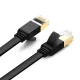 Ugreen Ethernet patch cord U/FTP Cat. 7 10Gb/s flat 0.5m black (NW106)