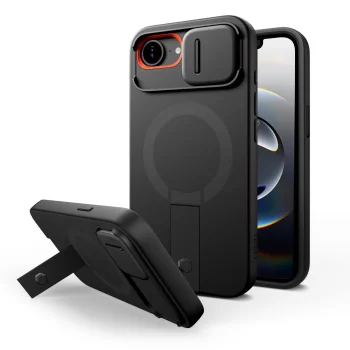 Tech-Protect Kevlar Aura MagSafe dėklas iPhone 16e / 17e, juodas