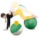 Gym Ball 4FIZJO Reh Ball 65 cm with Pump, Green