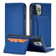 Apple iPhone 13 6.1\'\' Magnet Card Pouch Wallet Book Case Cover, Blue