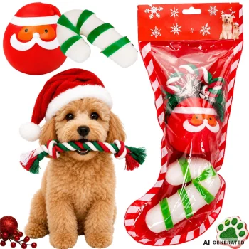 Festive Dog Toy Set, 3 pcs