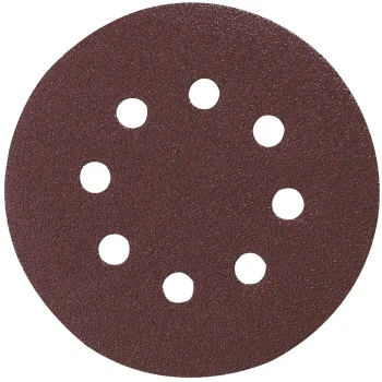 Šlifavimo diskai su kibiuoju tvirtinimu Makita P-43555, 125 mm, P80, 8 skylės, 10 vnt.