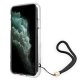 Guess 4G Print Strap dėklas iPhone 11 / XR telefonui, Rudas