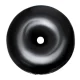 4FIZJO Donut Air Ball gimnastikos kamuolys su pompa, 50 cm, juodas
