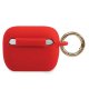 Guess AirPods Pro dėklas Silicone Glitter, raudonas