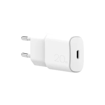 Puro White 20W Power Delivery USB-C tinklo įkroviklis, baltas