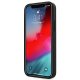 Ferrari dėklas „iPhone 12 Pro Max Off Track Leather Nylon Stripe“, juodas