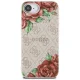 Dėklas Guess 4G Flowers Print MagSafe skirtas iPhone 16e, rožinis