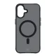 3mk dėklas iPhone 16 telefonui Smoke MagCase su MagSafe, dūmų spalvos