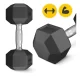 4Fizjo 989 Hex Dumbbell, 7.5 kg, Black