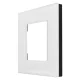Maclean MCE730W vienvietis stiklinis rėmelis, 86x86 mm, baltas