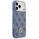 Guess 4G Strass Logo MagSafe dėklas iPhone 17 Pro Max, mėlynas